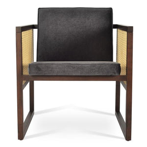 Cube Wood Wicker Lounge - modern accent armchair for stylish interiors | Image 3 | InSTYLE Home & Rugs