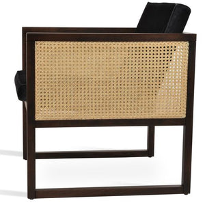 Cube Wood Wicker Lounge - modern accent armchair for stylish interiors | Image 4 | InSTYLE Home & Rugs