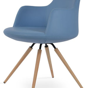 Dervish Carrot Swivel Dining Chair - stylish chairs for any table | Image 4 | InSTYLE Home & Rugs