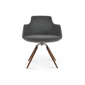 Dervish Carrot Swivel Dining Chair - stylish chairs for any table | Image 3 | InSTYLE Home & Rugs