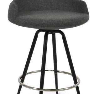 Dervish Max Swivel Stools - available in various heights | Image 1 | InSTYLE Home & Rugs