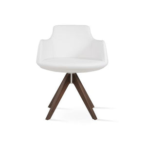 Dervish Pyramid Swivel Dining Chair - elegant seating for dining areas | Image 5 | InSTYLE Home & Rugs