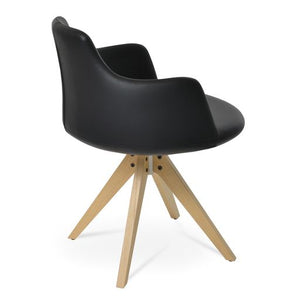 Dervish Pyramid Swivel Dining Chair - elegant seating for dining areas | Image 3 | InSTYLE Home & Rugs