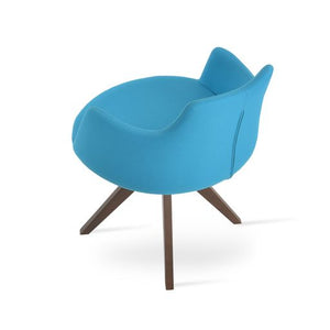 Dervish Pyramid Swivel Dining Chair - elegant seating for dining areas | Image 4 | InSTYLE Home & Rugs