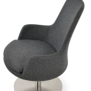 Dervish Swivel High Back - perfect for creating cozy seating areas in your living space | Image 3 | InSTYLE Home & Rugs