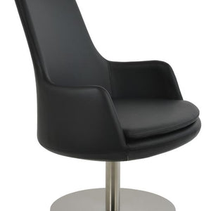 Dervish Swivel High Back - perfect for creating cozy seating areas in your living space | Image 1 | InSTYLE Home & Rugs