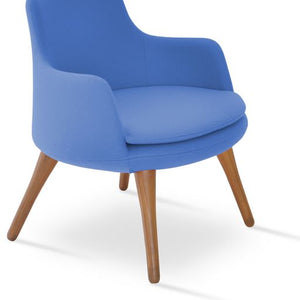 Dervish Wood Lounge Chair - perfect for casual unwinding | Image 1 | InSTYLE Home & Rugs