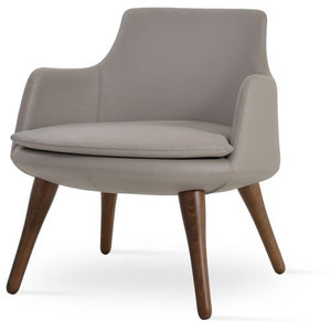 Dervish Wood Lounge Chair - perfect for casual unwinding | Image 2 | InSTYLE Home & Rugs