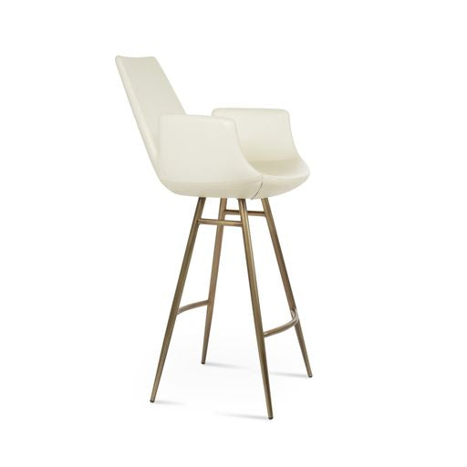 Eiffel Arm Galata Stools - perfect for small spaces | Image 1 | InSTYLE Home & Rugs