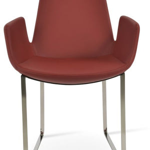 Eiffel Arm Sled Dining Chair - elegant seating for dining areas | Image 3 | InSTYLE Home & Rugs
