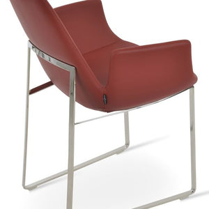 Eiffel Arm Sled Dining Chair - elegant seating for dining areas | Image 5 | InSTYLE Home & Rugs