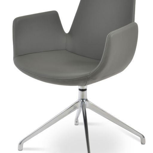 Eiffel Arm Spider Swivel Dining Chair - stylish chairs for any table | Image 1 | InSTYLE Home & Rugs