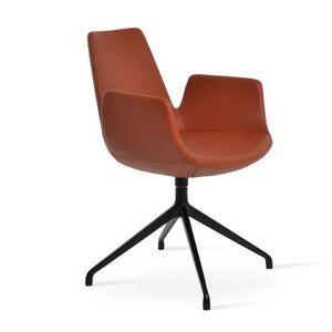 Eiffel Arm Spider Swivel Dining Chair - stylish chairs for any table | Image 2 | InSTYLE Home & Rugs