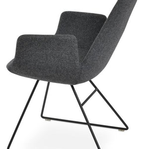 Eiffel Arm Wire Dining Chair - elegant seating for dining areas | Image 3 | InSTYLE Home & Rugs