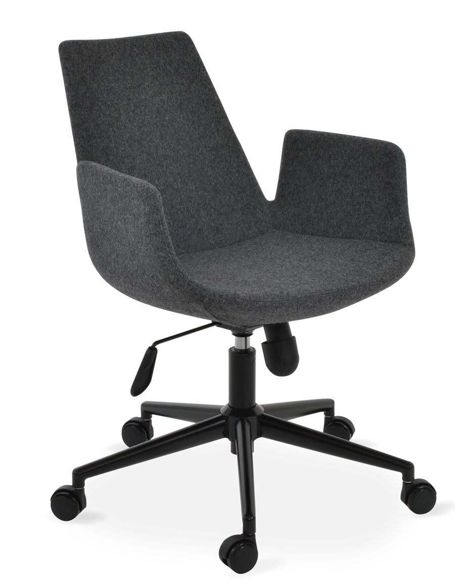 Eiffel Arm Office Chair - comfortable seating for dining and office spaces | Image 1 | InSTYLE Home & Rugs