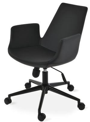 Eiffel Arm Office Chair - comfortable seating for dining and office spaces | Image 3 | InSTYLE Home & Rugs