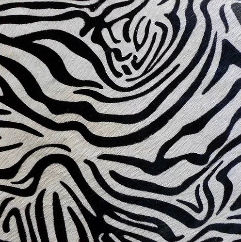 Baby Zebra Print Cowhide black and white - www.instylehome.ca