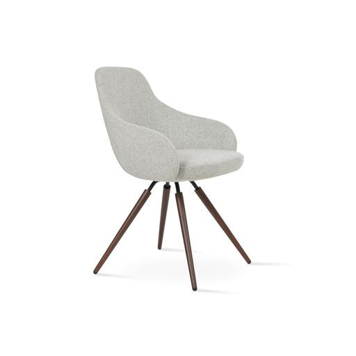 Gazel Arm Carrot Swivel - elegant seating for dining areas | Image 1 | InSTYLE Home & Rugs