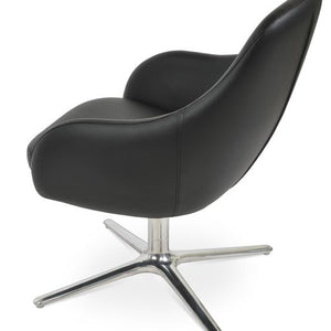 Gazel Arm Lounge Oval Swivel - stylish lounge chairs for any room | Image 2 | InSTYLE Home & Rugs