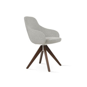 Gazel Arm Pyramid Swivel Chair - comfortable seating for dining and office spaces | Image 1 | InSTYLE Home & Rugs