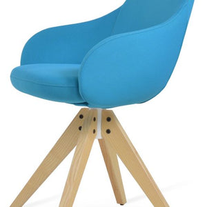 Gazel Arm Pyramid Swivel Chair - comfortable seating for dining and office spaces | Image 2 | InSTYLE Home & Rugs