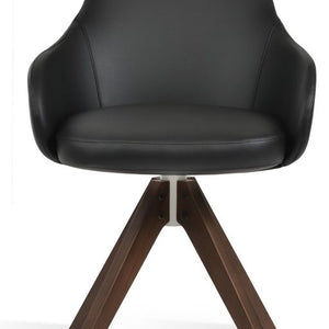 Gazel Arm Pyramid Swivel Chair - comfortable seating for dining and office spaces | Image 3 | InSTYLE Home & Rugs