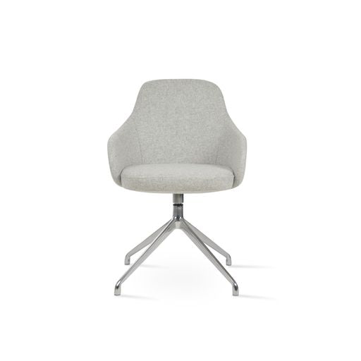 Gazel Arm Spider Swivel Chair - comfortable seating for dining and office spaces | Image 1 | InSTYLE Home & Rugs