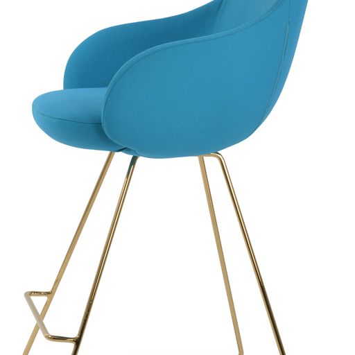 Gazel Arm Wire Stools - perfect for small spaces | Image 2 | InSTYLE Home & Rugs