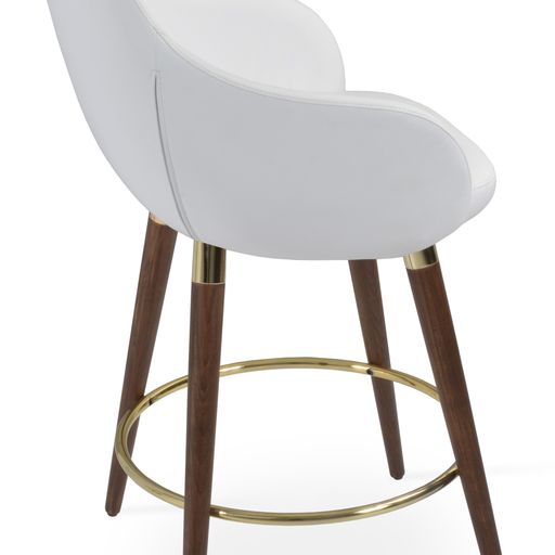 Gazel Arm Wood Stools - available in various heights | Image 2 | InSTYLE Home & Rugs