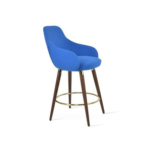 Gazel Arm Wood Stools - available in various heights | Image 3 | InSTYLE Home & Rugs
