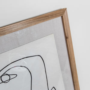 Glass With Wood Frame Femme Wall Decor-wfh-003-1 instylehome.ca