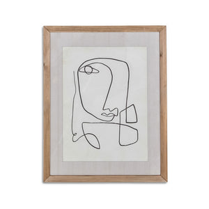 Glass With Wood Frame Femme Wall Decor-wfh-003-1 instylehome.ca