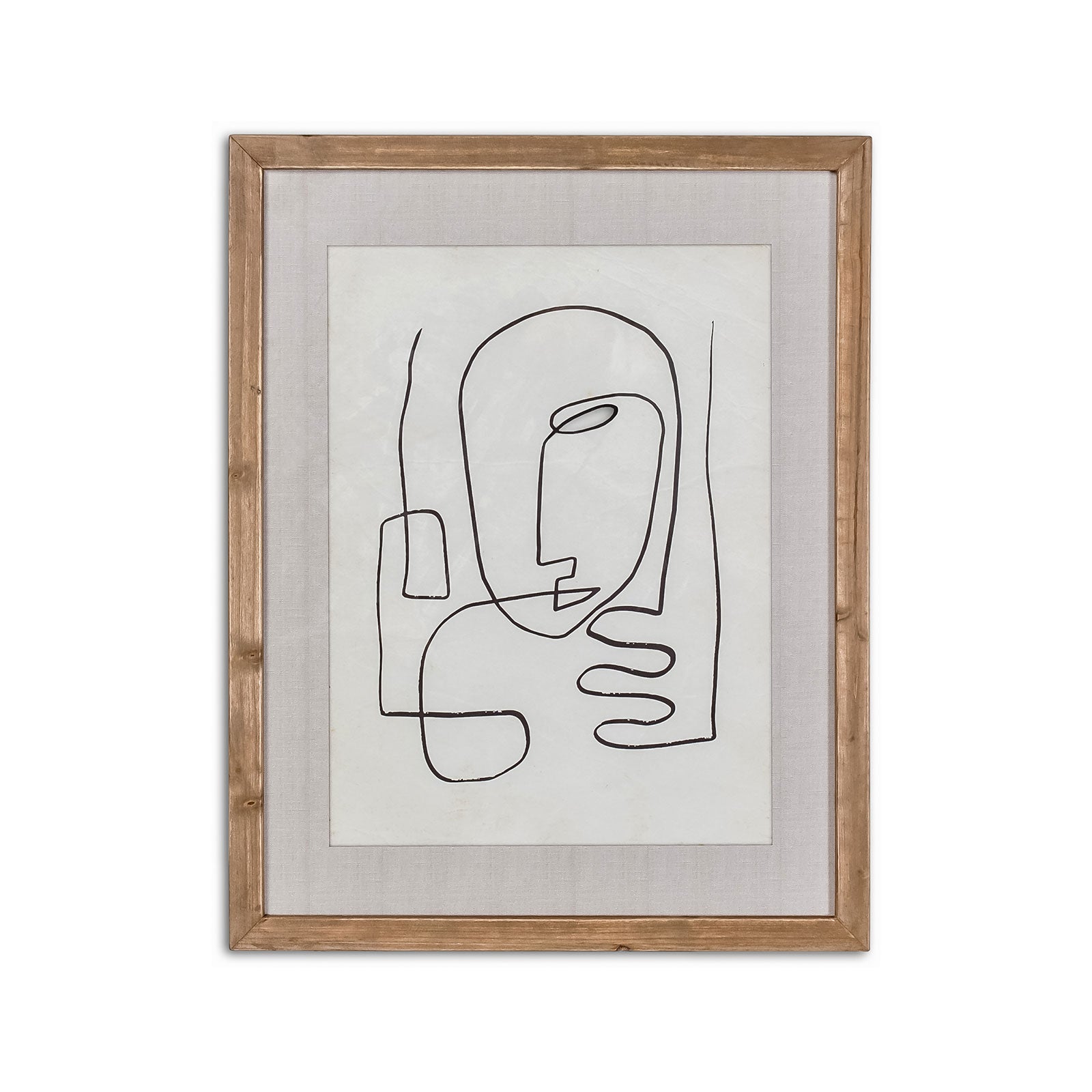 Glass With Wood Frame Homme Wall Decor-wfh-004-1 instylehome.ca