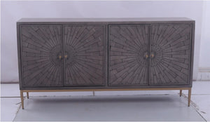 Harold 4-Door Sideboard - sleek sideboard for storage | Image 5 | InSTYLE Home & Rugs