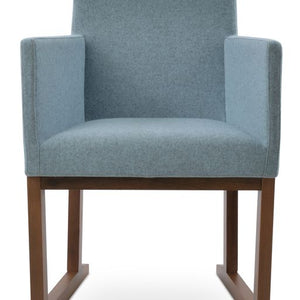 Harput Sled Wood Chair - comfortable seating for dining and office spaces | Image 3 | InSTYLE Home & Rugs