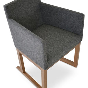 Harput Sled Wood Chair - comfortable seating for dining and office spaces | Image 1 | InSTYLE Home & Rugs