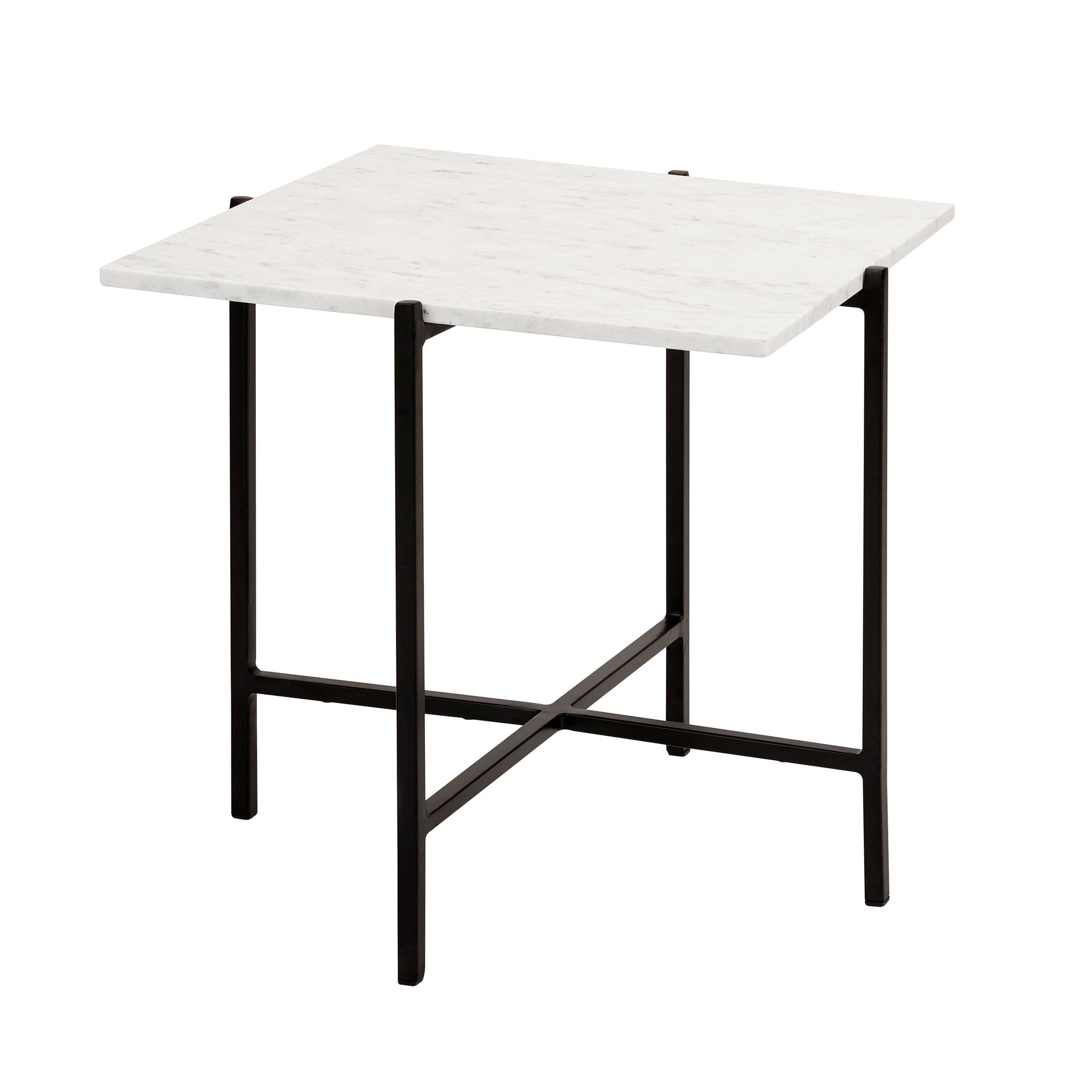 Ida Black Metal End Table - contemporary end table for sofas | Image 1 | InSTYLE Home & Rugs