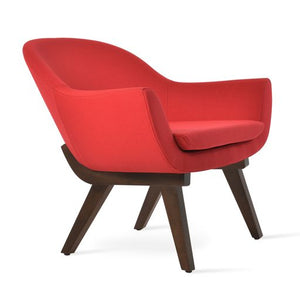 Madison Wood Armchair - upholstered armchair with padded comfort | Image 1 | InSTYLE Home & Rugs