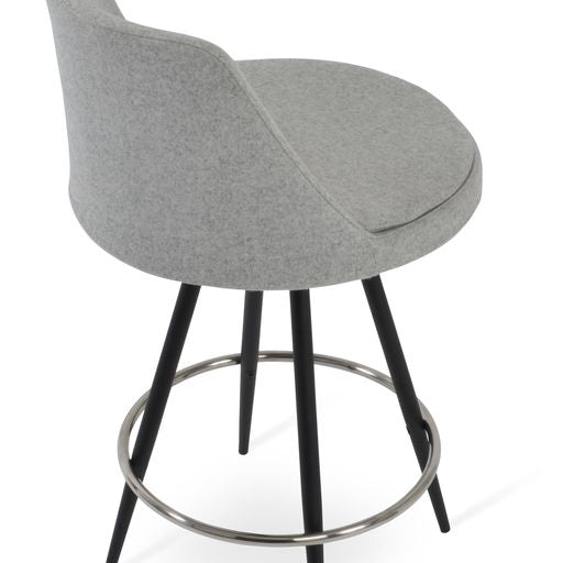 Martini Max Swivel Stools - perfect for small spaces | Image 2 | InSTYLE Home & Rugs
