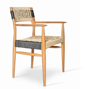 Milazzo Teak Armchair - upholstered armchair with padded comfort | Image 3 | InSTYLE Home & Rugs