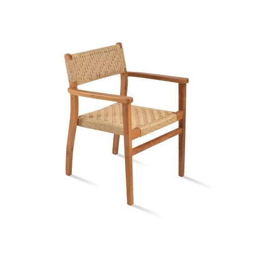 Palermo Teak Armchair - modern accent armchair for stylish interiors | Image 1 | InSTYLE Home & Rugs