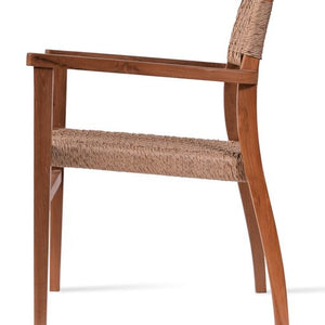 Palermo Teak Armchair - modern accent armchair for stylish interiors | Image 4 | InSTYLE Home & Rugs