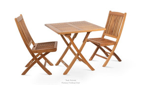 Pamela Teak Folding Square Dining Table - stylish chairs for any table | Image 3 | InSTYLE Home & Rugs
