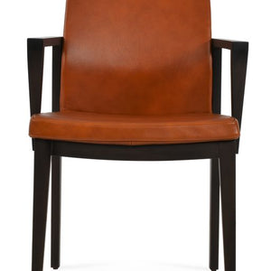 Pasha Wood Arm Chair - durable construction for long-lasting use | Image 3 | InSTYLE Home & Rugs