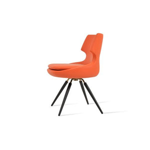 Patara Carrot Swivel - elegant seating for dining areas | Image 3 | InSTYLE Home & Rugs