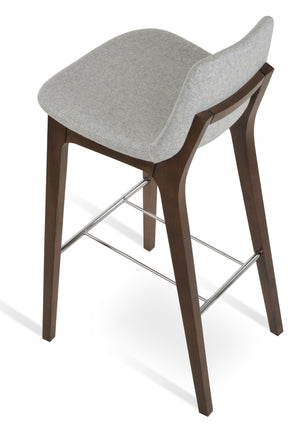Pera Wood Handle Back Stool - perfect for small spaces | Image 11 | InSTYLE Home & Rugs