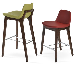 Pera Wood Handle Back Stool - perfect for small spaces | Image 6 | InSTYLE Home & Rugs