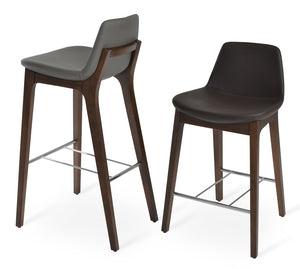 Pera Wood Handle Back Stool - perfect for small spaces | Image 10 | InSTYLE Home & Rugs