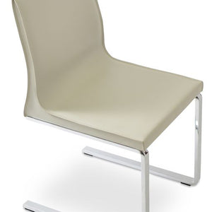 Polo Flat Dining Chair - elegant seating for dining areas | Image 1 | InSTYLE Home & Rugs