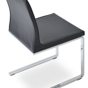 Polo Flat Dining Chair - elegant seating for dining areas | Image 2 | InSTYLE Home & Rugs